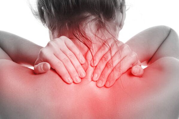 Neck pain is a symptom of osteochondrosis