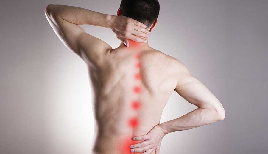 Neck and waist pain caused by osteochondrosis