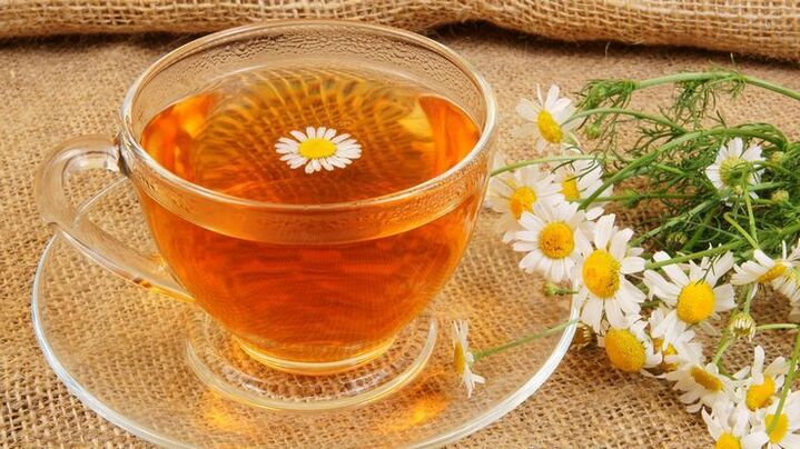 Chamomile decoction - folk remedies for cervical osteochondrosis