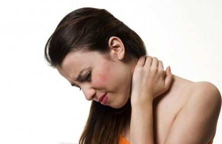 Neck pain due to osteochondrosis